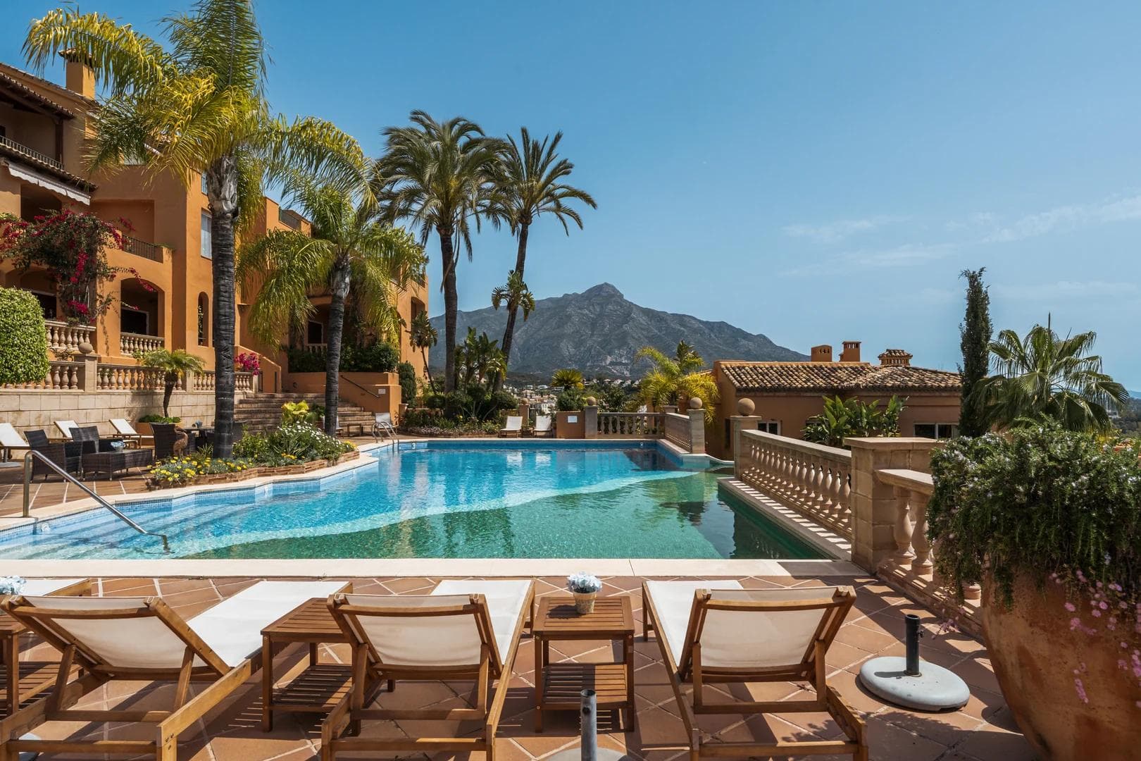 Communal pool area